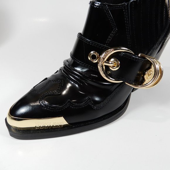 VERSACE JEANS COUTURE Leather Booties EU 35 4.5 5 Linea Fondo Camperos NEW $450 - Picture 12 of 13